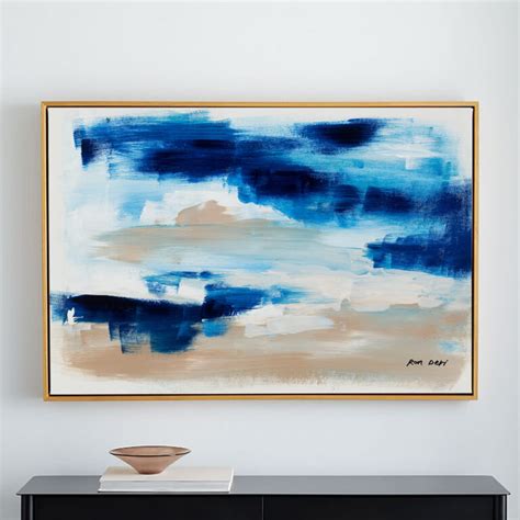 Canvas Print, Blue Abstract Art, Painting Print | Artwork Print for ...