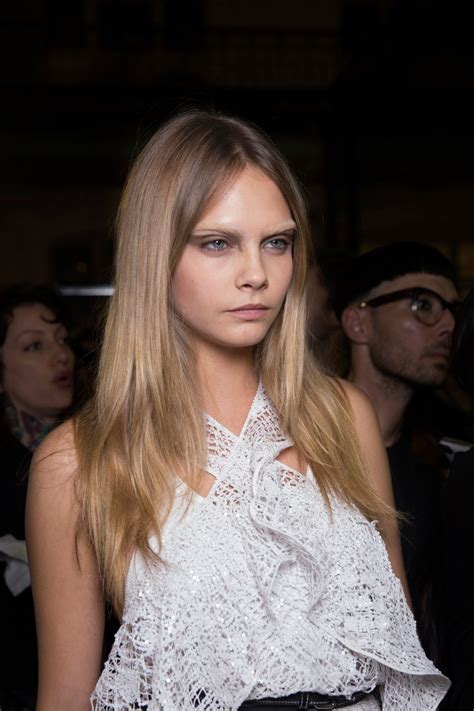 Cara Delevingne's Bleached Eyebrows for Givenchy Spring 2015 | Vogue