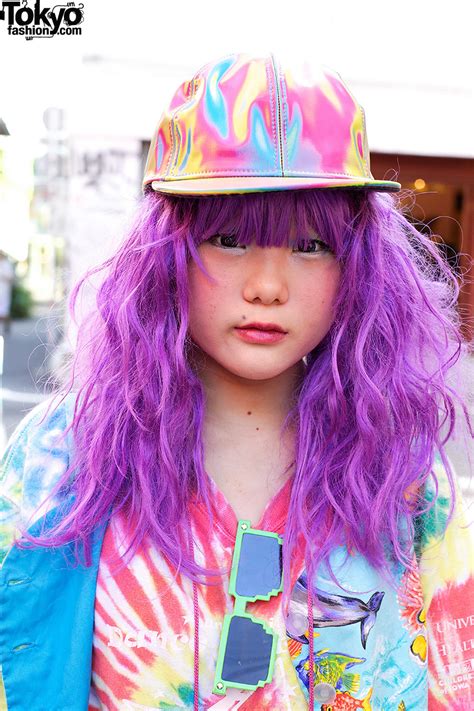 Gero’s Colorful Decora Fashion & Purple Hair in Harajuku – Tokyo Fashion