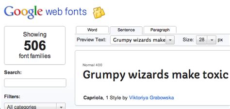 Use Google Web Fonts on Your Website