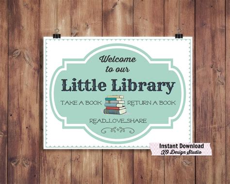 Little Free Library Printables - FREE PRINTABLE TEMPLATES