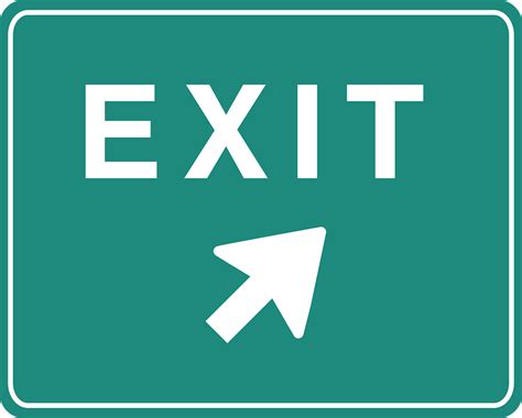 Download Exit, Sign, Arrow. Royalty-Free Vector Graphic - Pixabay