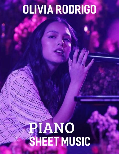 Buy Olivia Rodrigo Piano Sheet Music: Vocal/Guitar/Piano Songbook, Collection Of Olivia Rodrigo ...