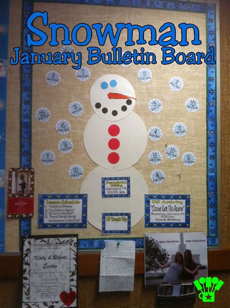 DIY Party Mom: Snowman January Bulletin Board and Printables