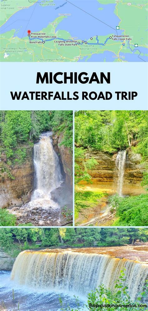 10+ Best Upper Peninsula Michigan waterfalls! + map 🌳 UP Michigan road ...