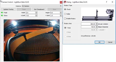 LightBurn v0.6.05: Rotary Support, Workspace Camera, color-matched imp – LightBurn Software