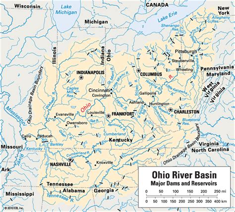 Ohio River: location -- Kids Encyclopedia | Children's Homework Help | Kids Online Dictionary ...