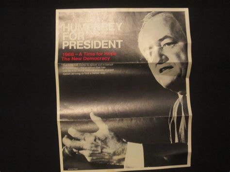 1968 Hubert Humphrey Election Pamphlet – Bill’s Political Shoppe