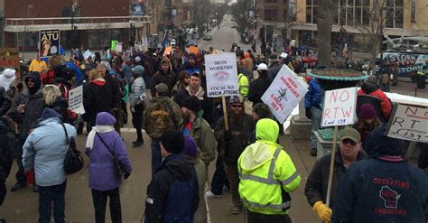 Protests Continue For Second Day In Madison As Senate Takes Up Right To ...