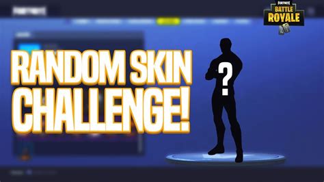 Random Skin Challenge! Fortnite Battle Royale Gameplay! - YouTube