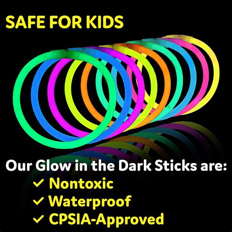 Glowstick Wedding Exit Ideas 8 Inch Glow in the Dark Light Up Sticks G ...