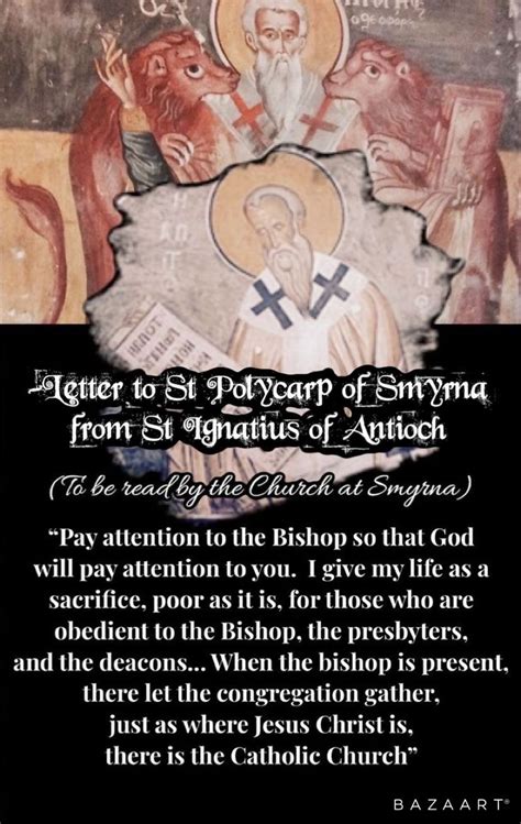 Polycarp of Smyrna, Letter from Ignatius of Antioch, Christian Quotes ...