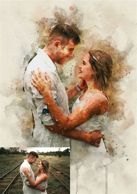 Custom Watercolor Couple Painting From Your Photo-personalize - Etsy UK