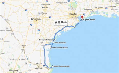 Map Of Texas Coast Beaches - San Antonio Map