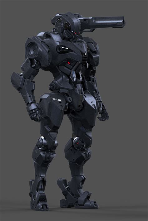 Gunner Droid wip, Aaron Deleon | Robot concept art, Robots concept, Armor concept