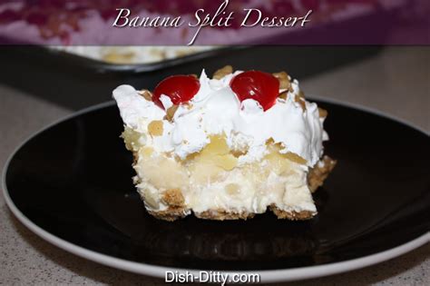 Grandma’s Banana Split Dessert Recipe – Dish Ditty Recipes