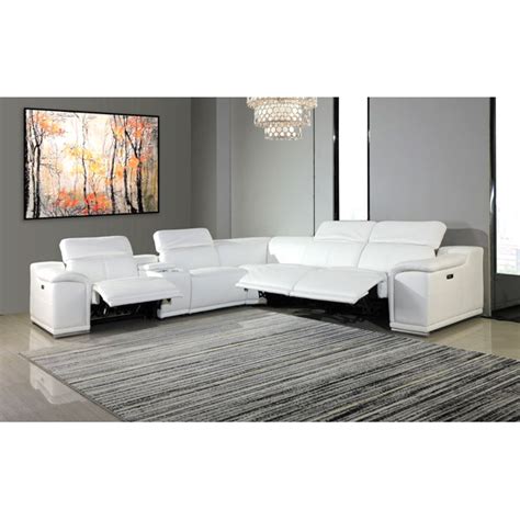 Wade Logan® Anna-Louise 6 - Piece Leather Reclining Sectional | Wayfair