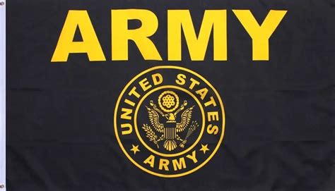 3x5FT 150x90cm US Army Seal Crest Black and Gold Flag Custom Flags 100D ...