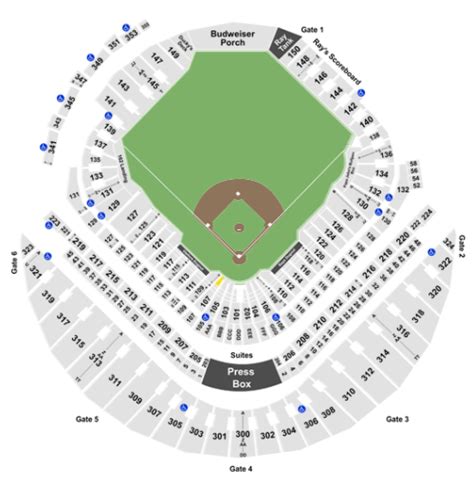 Tropicana Field Seating Chart With Rows | Awesome Home