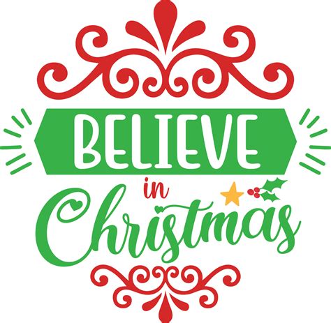 Christmas design Believe in Christmas 27876045 Vector Art at Vecteezy