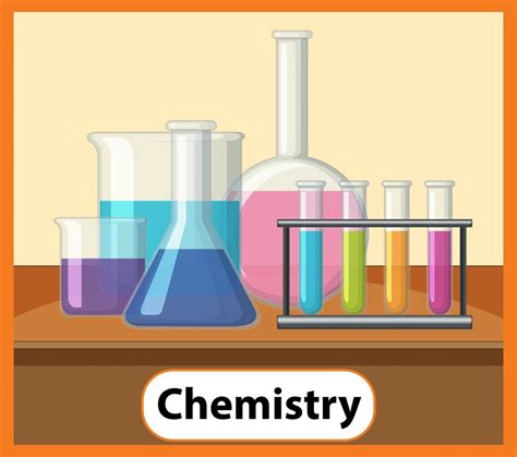 Educational English word card of Chemistry 2790575 Vector Art at Vecteezy