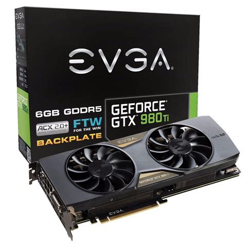 Evga Geforce Gtx 980 Ti 6gb Ftw Gaming Acx 2.0+ - $ 18,399.00 en Mercado Libre