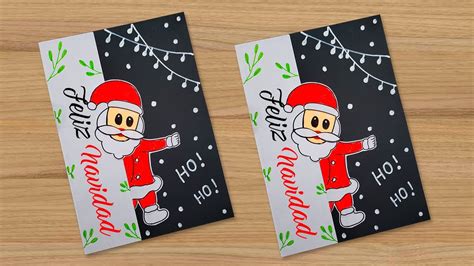 🎅🏼Tarjeta para navidad HECHA A MANO 🎅🏼Christmas Card | Manualidades ...