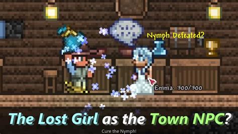 What if the Lost Girl became a Friendly Town NPC in Terraria? ─ You can cure Nymph now with mods!