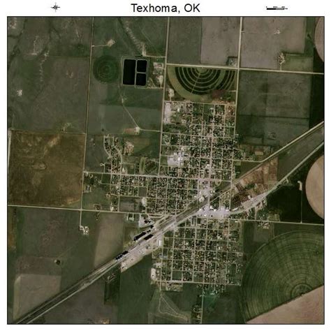 Aerial Photography Map of Texhoma, OK Oklahoma