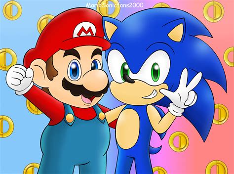 Mario and Sonic by MarioSonicfans2000 on DeviantArt