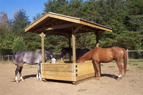 If I did not already own a Hayhut, I would build this. Feeds one round bale or six to eight ...