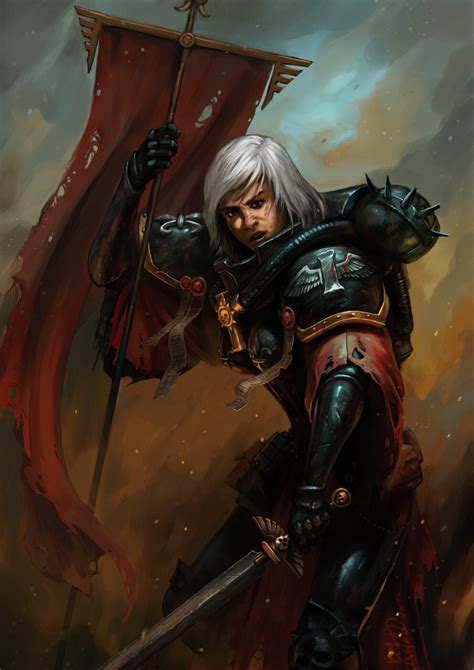 Sister of Battle - Art by Rafal Dorsz - 40K Gallery