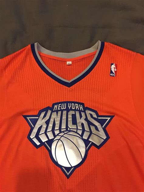 Authentic New York Knicks 2013 Christmas Day Sleeved Jersey NBA Orange ...