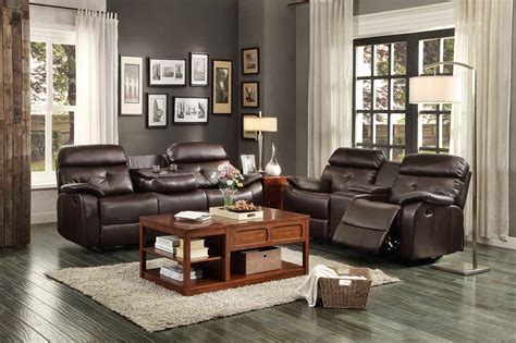 The Best Reclining Sofas Ratings Reviews: Brown Leather Reclining Sofa Set