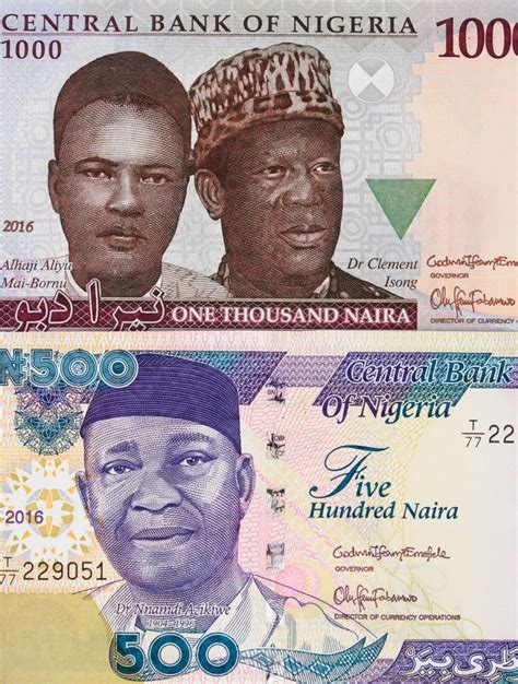 Nigerian Currency Naira Central Bank Notes, Nigeria Money Stock Image ...