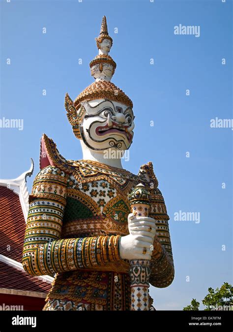 Protection God - Temple of Emerald Buddha, Bangkok, Thailand Stock ...