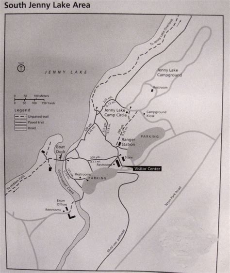 map of Jenny Lake campground, Grand Teton National Park – Mary Donahue