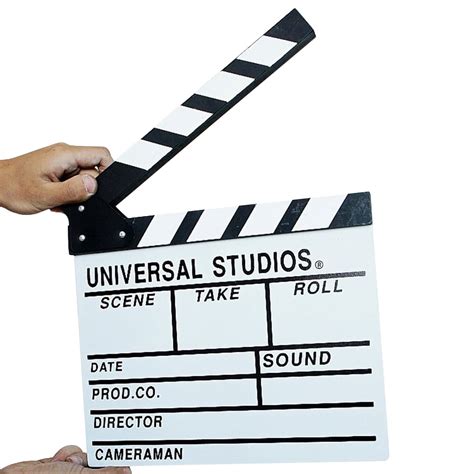 Movie Film TV Slate Clapper Board Action Clapboard Wooden Scene Cut ...