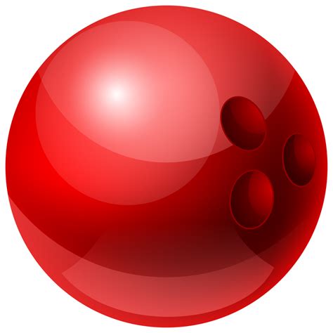 Red Bowling Ball PNG Clipart