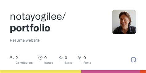 GitHub - notayogilee/portfolio: Resume website