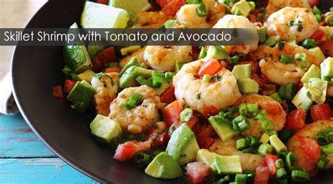 Skillet Shrimp with Tomato and Avocado Recipe