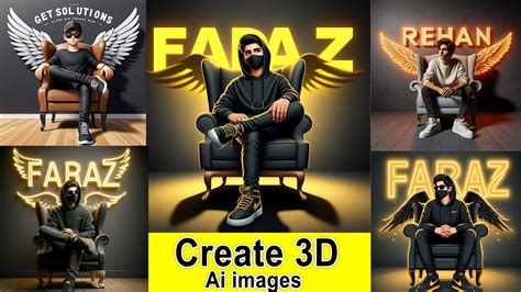 How To Create 3D Ai Name Images with Bing ai viral editing Bing image ...