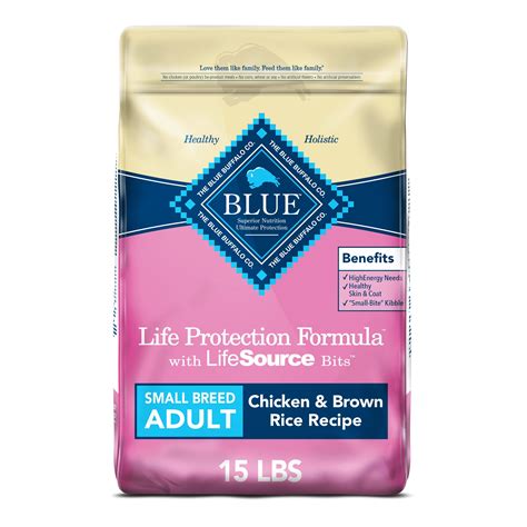 Blue Buffalo Life Protection Formula Small Breed Chicken and Brown Rice Dry Dog Food for Adult ...