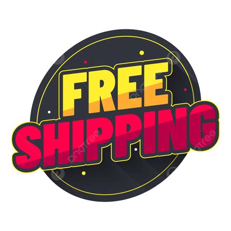Free Shipping Labels Badges, Free, Shipping, Label PNG and Vector with ...