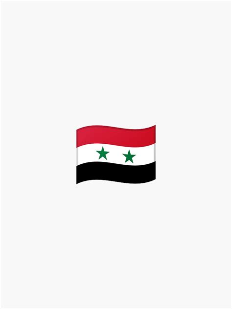 "Syria flag emoji" Sticker by Stickypegatinas | Redbubble