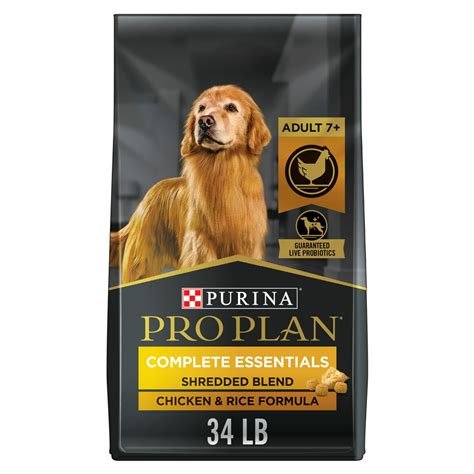 Purina Pro Plan Senior Dog Food With Probiotics for Dogs, Shredded ...