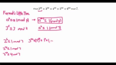 Fermat's Little Theorem Part 1 - YouTube