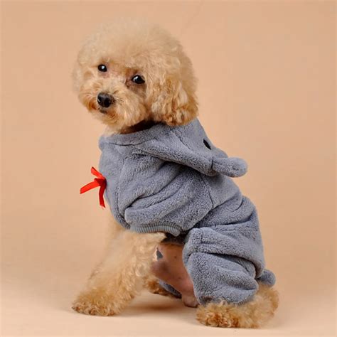 Warm Coral Fleece Pet Dog Clothes For Small Dog Coat Hoodies for Chihuahua Pets Dogs Winter ...