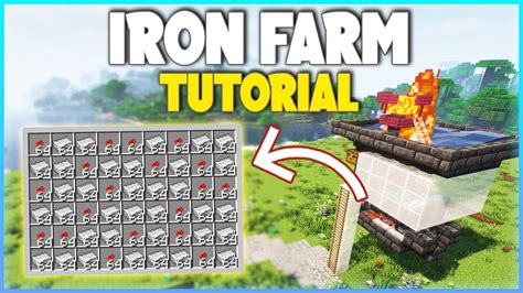 Minecraft EASY Iron Farm Tutorial! 1.20+ (300+ Iron P/H) - YouTube