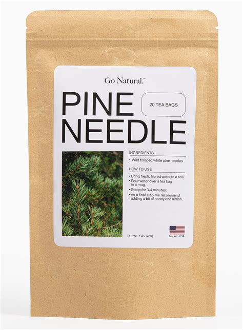 Eastern White Pine Needle Tea Bags 100 Count, Organic Never Sprayed Wild Suramin and Boost your ...